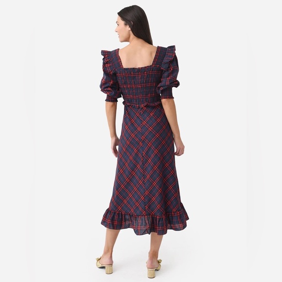 ♥️HUNTER BELL ANNIE DRESS♥️ NWT Navy/Red Size Large - Picture 5 of 5